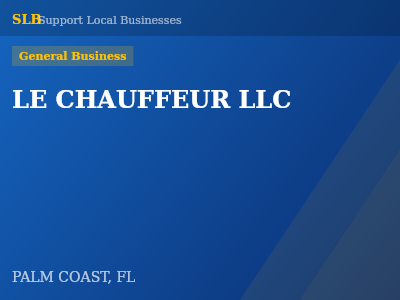 LE CHAUFFEUR LLC — General Business in PALM COAST, FL