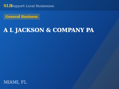 A L JACKSON & COMPANY PA — General Business in MIAMI, FL