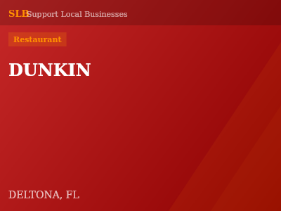 DUNKIN — Restaurant in DELTONA, FL