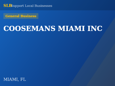COOSEMANS MIAMI INC — General Business in MIAMI, FL