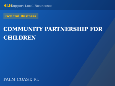 COMMUNITY PARTNERSHIP FOR CHILDREN — General Business in PALM COAST, FL
