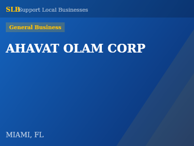 AHAVAT OLAM CORP — General Business in MIAMI, FL