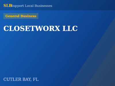CLOSETWORX LLC — General Business in CUTLER BAY, FL