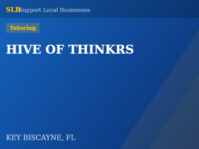 HIVE OF THINKRS — Tutoring in KEY BISCAYNE, FL