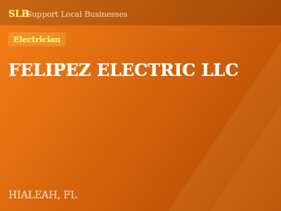 FELIPEZ ELECTRIC LLC — Electrician in HIALEAH, FL