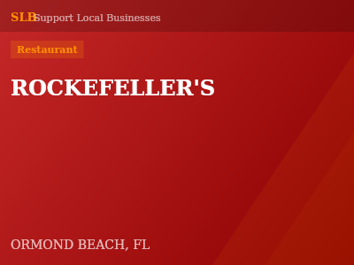 ROCKEFELLER'S — Restaurant in ORMOND BEACH, FL