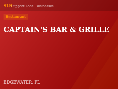 CAPTAIN'S BAR & GRILLE — Restaurant in EDGEWATER, FL
