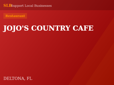 JOJO'S COUNTRY CAFE — Restaurant in DELTONA, FL