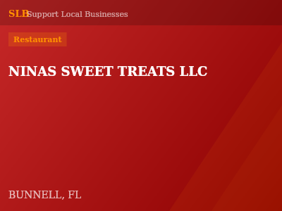 NINAS SWEET TREATS LLC — Restaurant in BUNNELL, FL