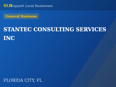 STANTEC CONSULTING SERVICES INC — General Business in FLORIDA CITY, FL