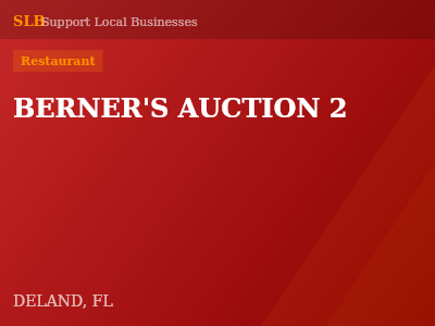 BERNER'S AUCTION 2 — Restaurant in DELAND, FL