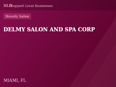 DELMY SALON AND SPA CORP — Beauty Salon in MIAMI, FL