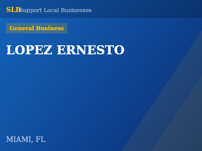 LOPEZ ERNESTO — General Business in MIAMI, FL