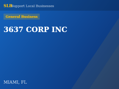 3637 CORP INC — General Business in MIAMI, FL