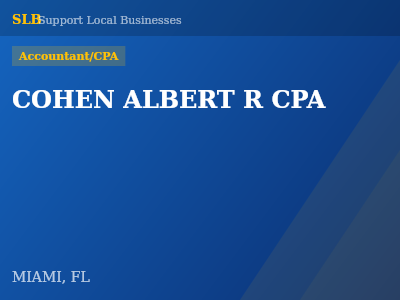 COHEN ALBERT R CPA — Accountant/CPA in MIAMI, FL