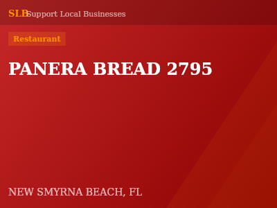 PANERA BREAD 2795 — Restaurant in NEW SMYRNA BEACH, FL