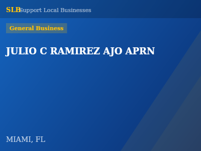 JULIO C RAMIREZ AJO APRN — General Business in MIAMI, FL