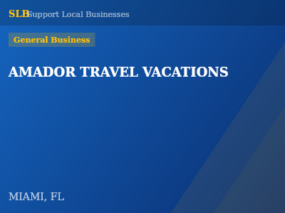 AMADOR TRAVEL VACATIONS — General Business in MIAMI, FL