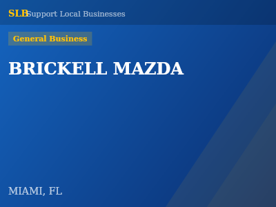 BRICKELL MAZDA — General Business in MIAMI, FL