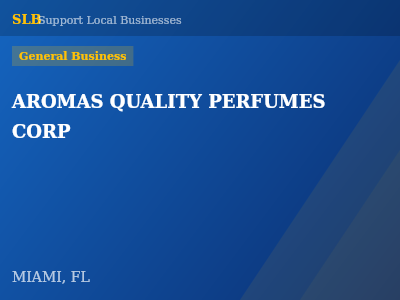 AROMAS QUALITY PERFUMES CORP — General Business in MIAMI, FL