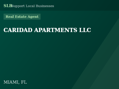 CARIDAD APARTMENTS LLC — Real Estate Agent in MIAMI, FL