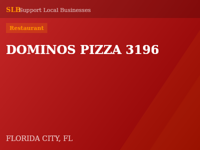 DOMINOS PIZZA 3196 — Restaurant in FLORIDA CITY, FL