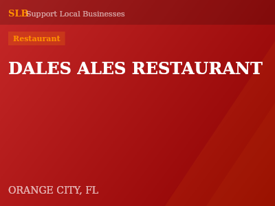DALES ALES RESTAURANT — Restaurant in ORANGE CITY, FL