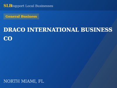 DRACO INTERNATIONAL BUSINESS CO — General Business in NORTH MIAMI, FL