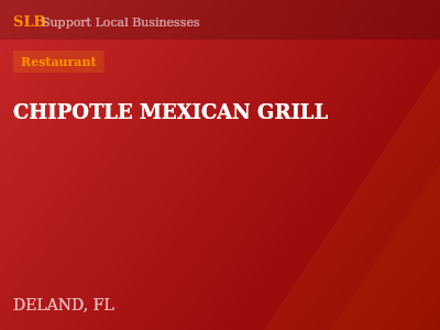 CHIPOTLE MEXICAN GRILL — Restaurant in DELAND, FL