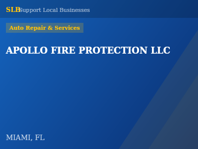 APOLLO FIRE PROTECTION LLC — Auto Repair & Services in MIAMI, FL