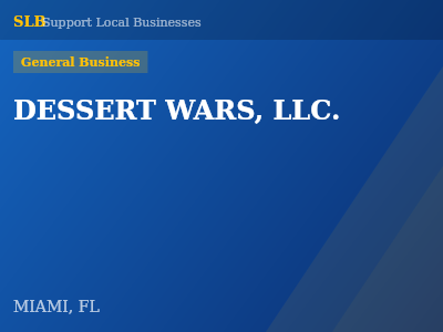 DESSERT WARS, LLC. — General Business in MIAMI, FL