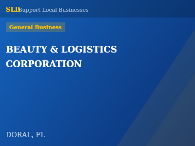 BEAUTY & LOGISTICS CORPORATION — General Business in DORAL, FL