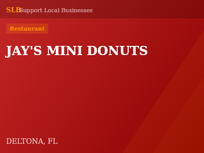 JAY'S MINI DONUTS — Restaurant in DELTONA, FL