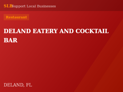 DELAND EATERY AND COCKTAIL BAR — Restaurant in DELAND, FL