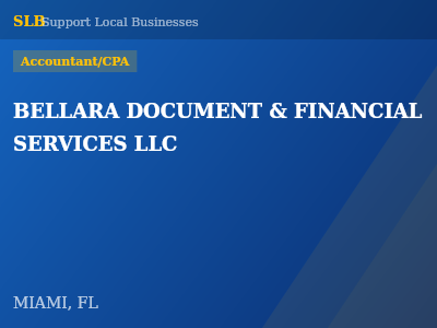BELLARA DOCUMENT & FINANCIAL SERVICES LLC — Accountant/CPA in MIAMI, FL