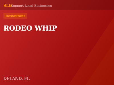 RODEO WHIP — Restaurant in DELAND, FL