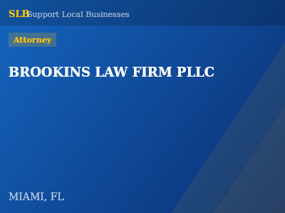 BROOKINS LAW FIRM PLLC — Attorney in MIAMI, FL