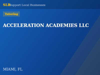 ACCELERATION ACADEMIES LLC — Tutoring in MIAMI, FL