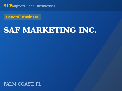 SAF MARKETING INC. — General Business in PALM COAST, FL