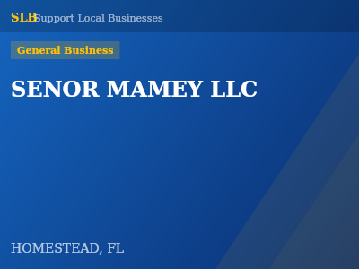 SENOR MAMEY LLC — General Business in HOMESTEAD, FL