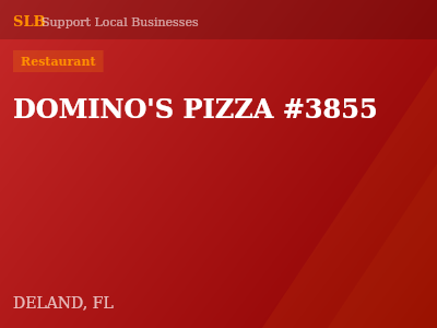 DOMINO'S PIZZA #3855 — Restaurant in DELAND, FL