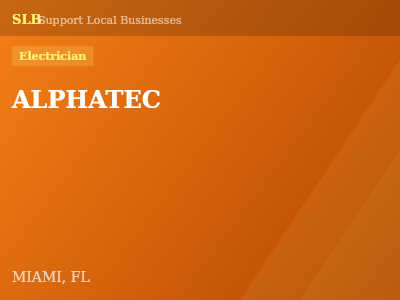 ALPHATEC — Electrician in MIAMI, FL