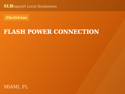 FLASH POWER CONNECTION — Electrician in MIAMI, FL