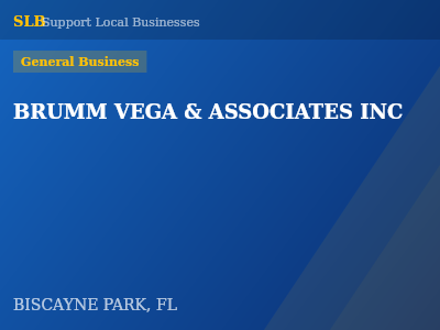 BRUMM VEGA & ASSOCIATES INC — General Business in BISCAYNE PARK, FL