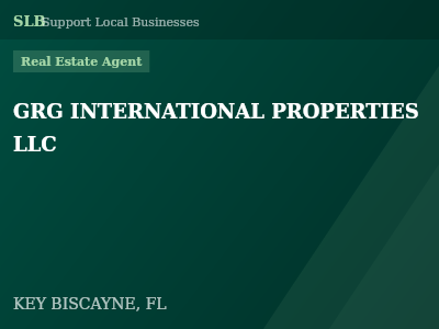 GRG INTERNATIONAL PROPERTIES LLC — Real Estate Agent in KEY BISCAYNE, FL