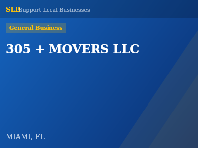 305 + MOVERS LLC — General Business in MIAMI, FL