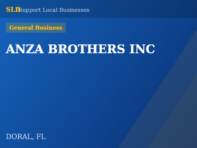 ANZA BROTHERS INC — General Business in DORAL, FL