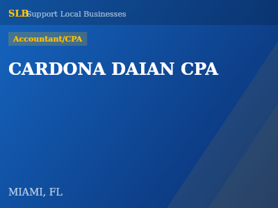 CARDONA DAIAN CPA — Accountant/CPA in MIAMI, FL