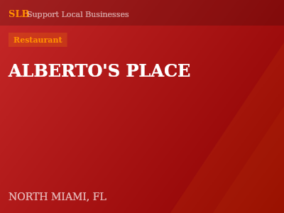 ALBERTO'S PLACE — Restaurant in NORTH MIAMI, FL