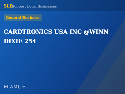 CARDTRONICS USA INC @WINN DIXIE 254 — General Business in MIAMI, FL